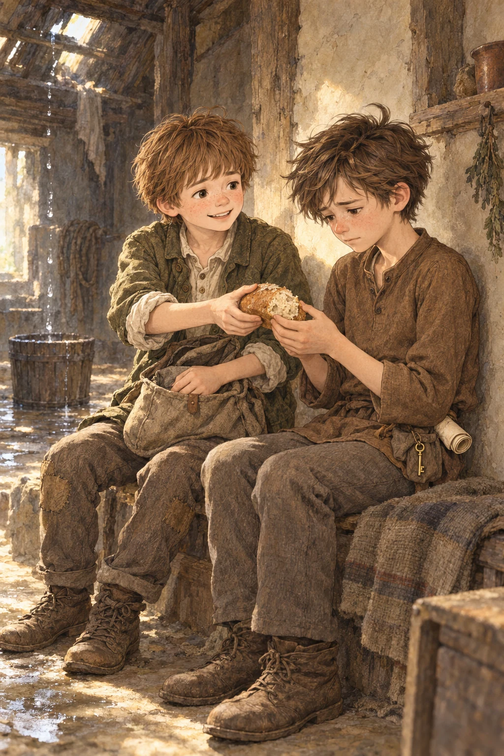 Hopeful shares his bread as Chris slowly tells him about Faithful.
