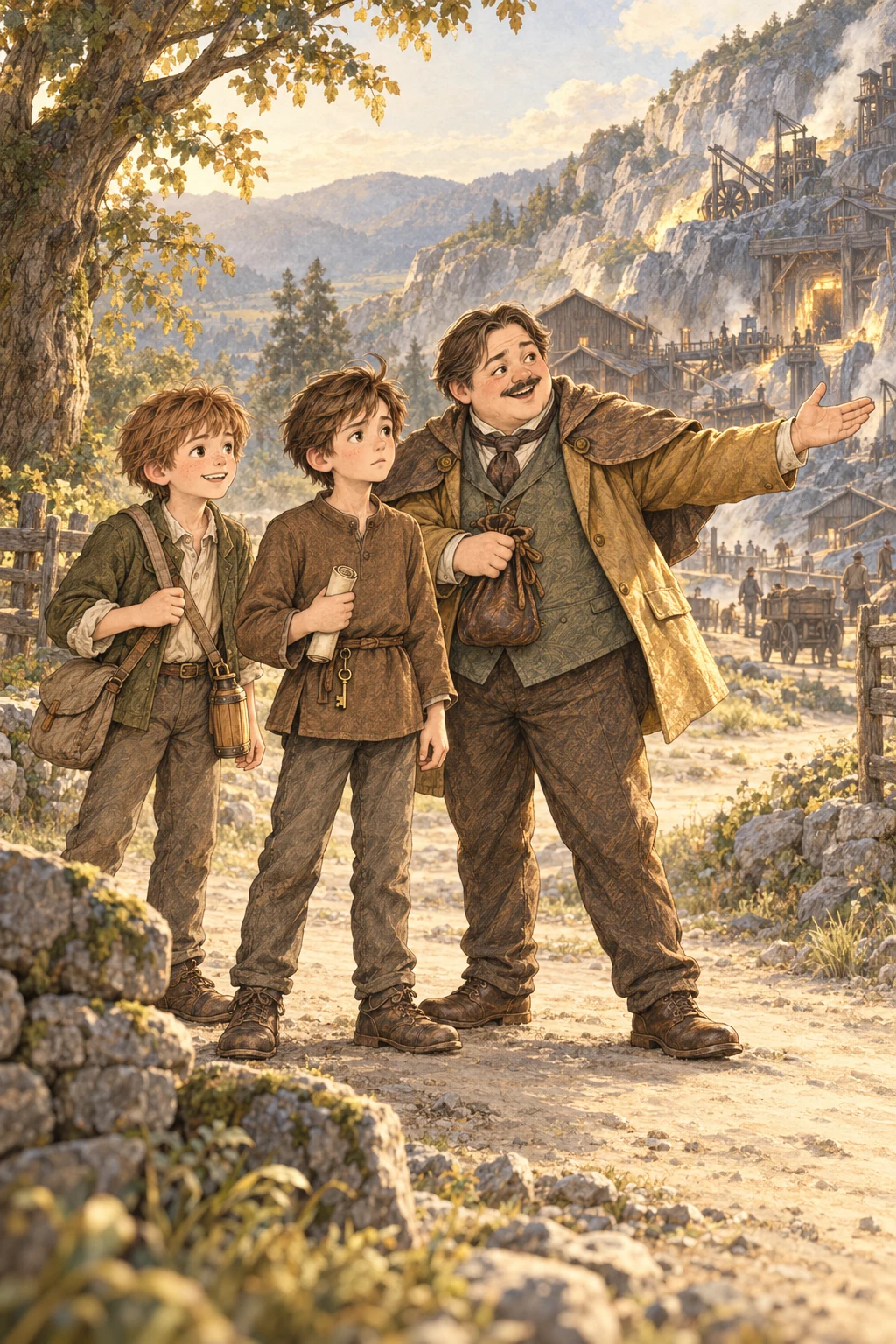 By-ends tempts Chris toward the silver mine with promises of helping his family faster.