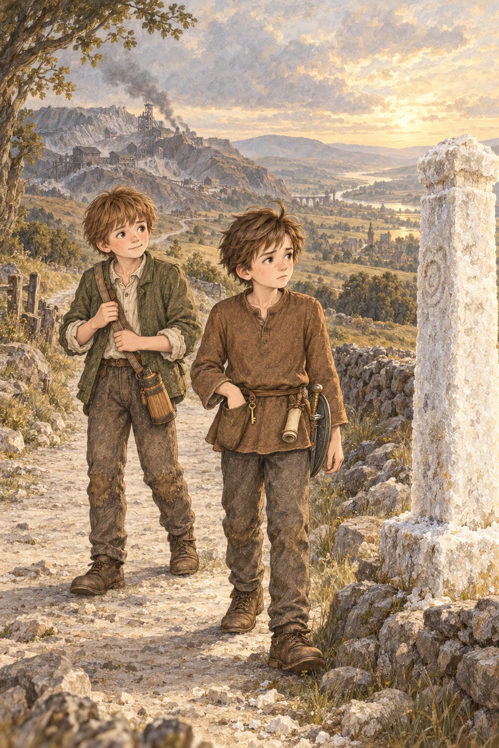 At the pillar of salt, Chris remembers his father’s coins before continuing.