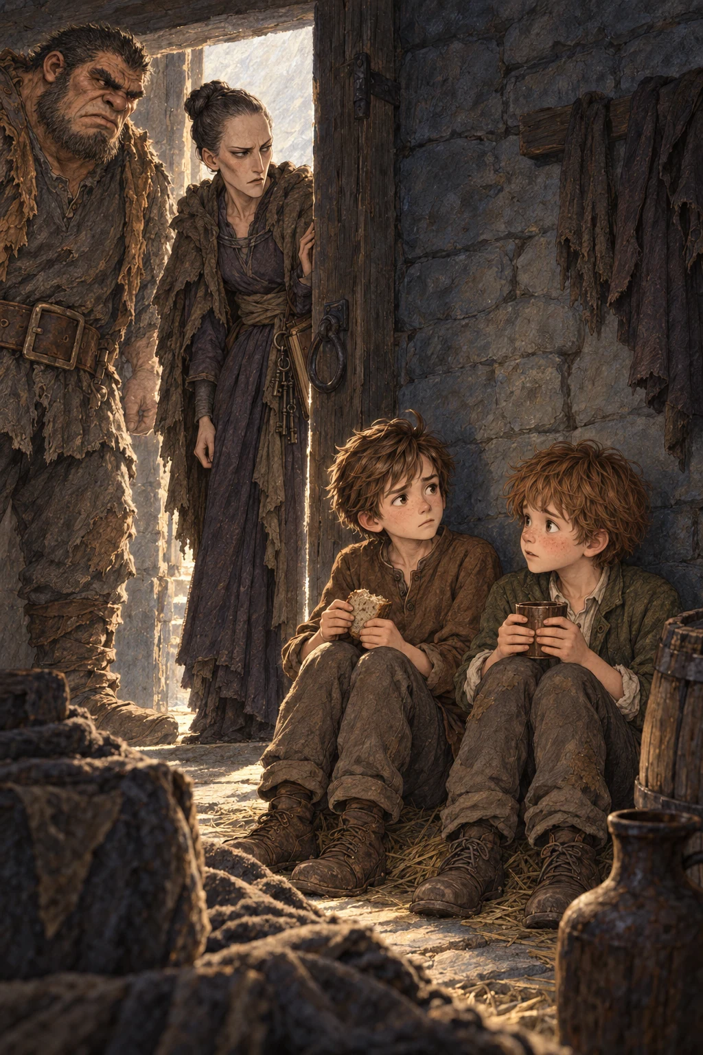 Despair and Diffidence discourage the boys trapped in the underground room.