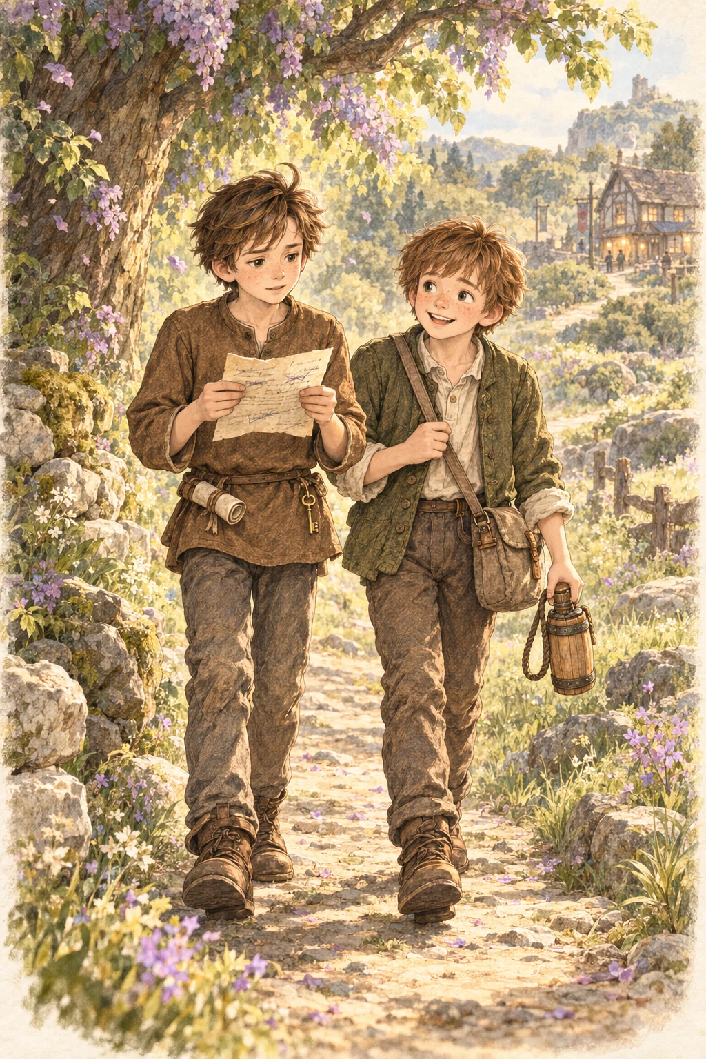 Chris rereads his letter draft and remembers his promise to return.