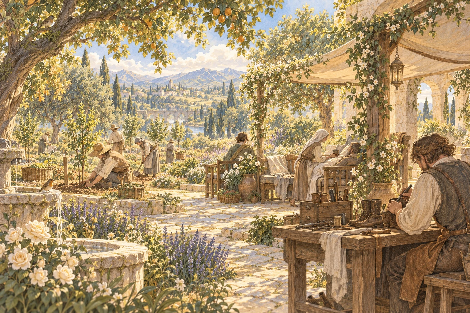 The gardens of Beulah.